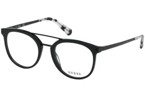 Guess GU1964 montatura per occhiali da vista rotonda plastica nera 005 52-20-145 1964 AB - Foto 1 di 4