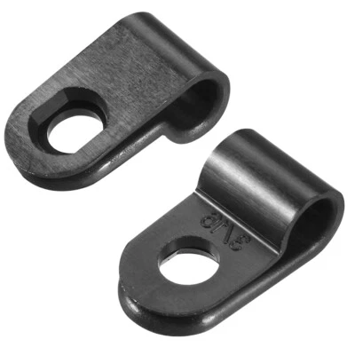 100 Pcs Nylon R-type Cable Clamp Organizer Cord Clips for Wire Management 5mm - Image 1 of 3