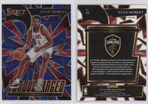 2021-22 Panini Select Turbocharged Blue Prizm Evan Mobley #10 Rookie RC