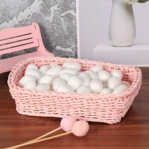 Painting Crafts White Smooth Eggs Kids Drawing Eggs DIY Egg 6 Eggs - Picture 1 of 11
