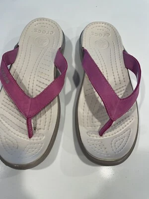 CROCS Capri IV Mujer Talla 10 Rosa Gamuza # 11211 *Raro* Foto 1 de 4