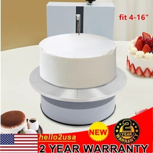 Máquina eléctrica de decoración y recubrimiento de pasteles de 4-16" escala láser 0-320 rpm - Imagen 1 de 17