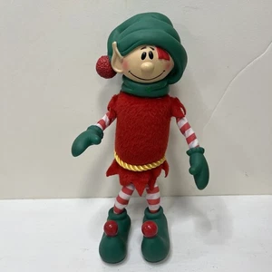 Christopher Pop-In-Kins Weihnachtselfe Figur Puppe Spielzeug 9" biegsam Vinyl Stoff - Bild 1 von 8