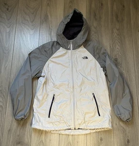 Women’s The North Face DryVent Windbreaker Jacket XL Full Zip White & Grey - Picture 1 of 17