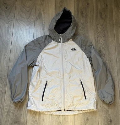 Women’s The North Face DryVent Windbreaker Jacket XL Full Zip White & Grey - Image 1 of 4