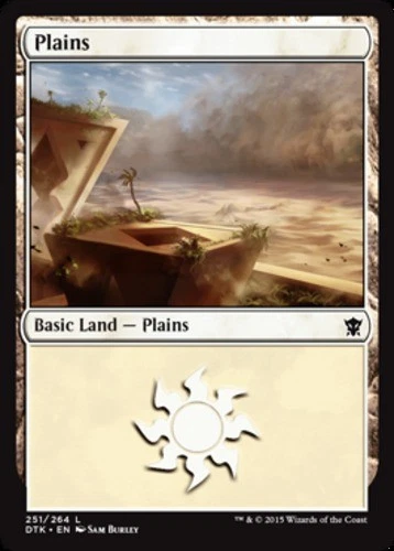 Plains (251) - Dragons of Tarkir #251/264 MTG Magic The Gathering - Image 1 of 1