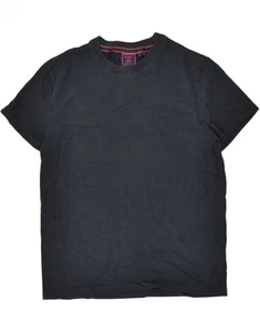 SUPERDRY Mens T-Shirt Top Large Navy Blue Cotton BF13 - Picture 1 of 3