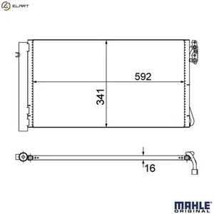 CONDENSER AIR CONDITIONING AC 414 001S FOR BMW N20B20C/B20A 2.0L 4cyl X1A 1.6L - Picture 1 of 9