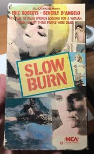 Slow Burn VHS MCAHome VideoEric Roberts Beverly D'Angelo Johnny Depp THILLER - Picture 1 of 5