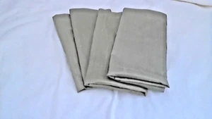 Juego de 4 tapetes de seda 100 % 13" x 19" dobladillo cosido dobladillo verde telar a mano - Imagen 1 de 5