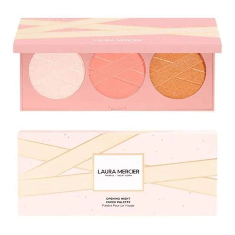 LAURA MERCIER: PALETA A CUADROS DE NOCHE DE APERTURA. 3 BLUSH REGALO EN CAJA ORG $75 VENTA $56 Foto 1 de 1