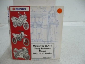 MOTORCYCLE/ATV READY REFERENCE K7 2007 FACTORY SERVICE REPAIR MANUAL BOOK OEM - Imagen 1 de 6