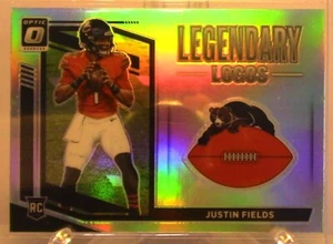 #1628 Justin Fields 2021 Panini Donruss Optic #LL-2 Prizm RC Bears-Steelers - Picture 1 of 2