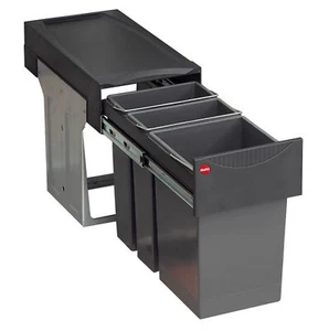 Hailo Terzett Mülleimer Küche Einbau 30cm Schrank Trennsystem 3 Fächer *43656 - Bild 1 von 4