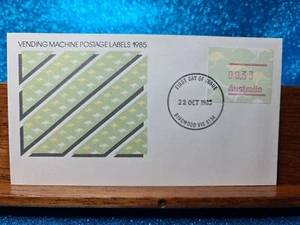 First Day Cover 📮1985 (PSE) Vending Machine Postage Labels📮 RINGWOOD VIC - Picture 1 of 2