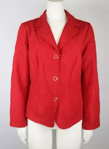 WOMEN'S RED LIGHT WEIGHT QUILTED JACKET - RQT PETITE - SIZE PM - Picture 1 of 8