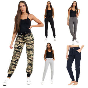 Ladies Joggers Jogging Tracksuit Bottoms Trousers Sizes Yoga Gym Sports Training