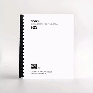 Owners Manual for Sony F23 CineAlta Video Camera Camcorder - Picture 1 of 1