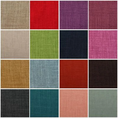 Linen Look Soft Plain Designer Curtain Sofa Cushion Upholstery Fabric Material - Image 1 of 4