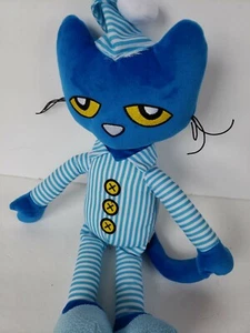 Pete The Cat Bedtime Pajamas Stuffed Plush Plays Twinkle Twinkle Little Star 15" - Picture 1 of 6