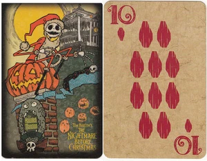Tarjeta de juego de Pesadilla antes de Navidad 2011 de los parques Disney -- 10 de diamantes - Imagen 1 de 1