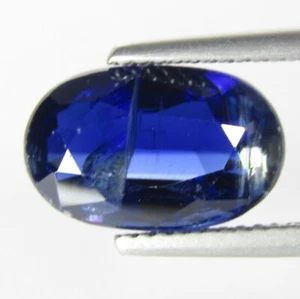 5,48 Karat hinreißender natürlicher blauer Kyanit 12,8 x 8,2 mm ovaler loser Edelstein Ref. Vdo - Bild 1 von 8