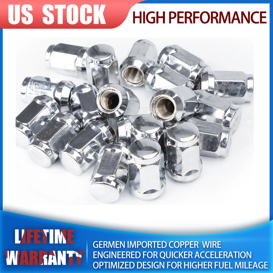 20 PIEZAS ASIENTO CÓNICO CROMADO PLATEADO 12X1,5 TUERCAS DE RUEDA ABULTADAS 3/4" BELLOTA PARA FORD Foto 1 de 4