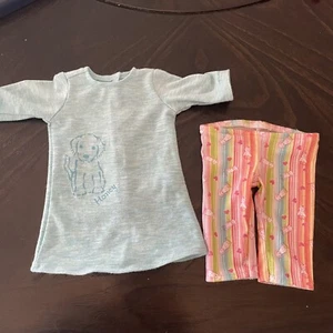 Muñeca American Girl Miel Cachorro Perro Pijama Leggings Pantalones Camisa - Imagen 1 de 8
