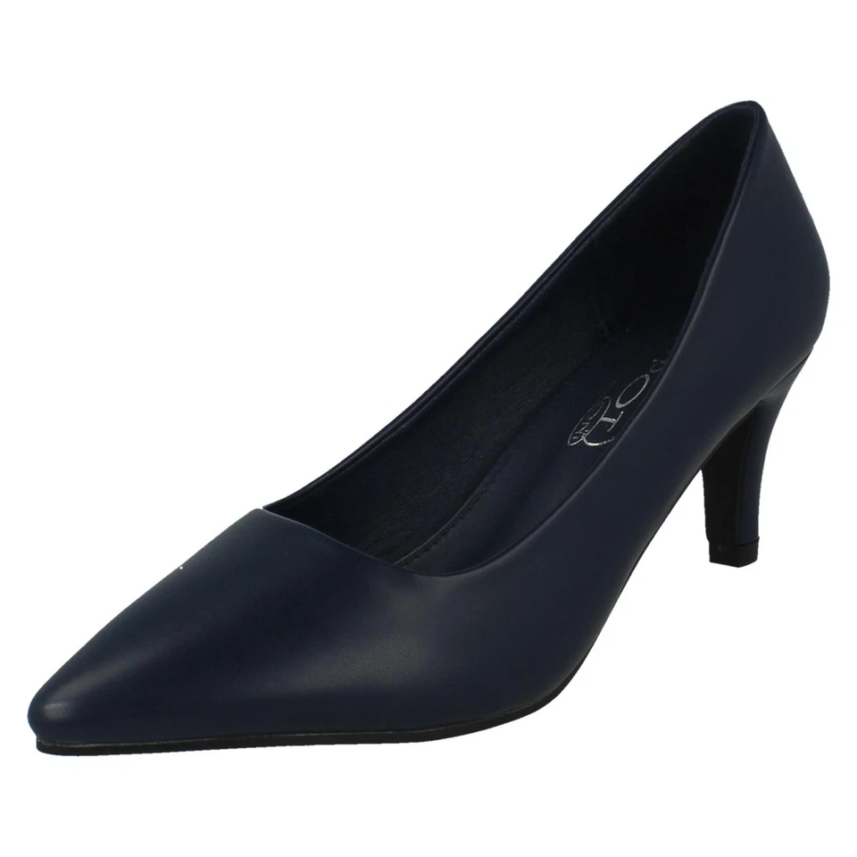 Mujer Spot On en Punta de Tacón Oficina Trabajo Zapatos de Salón Fiesta - F90129 - Imagen 1 de 1