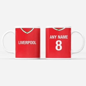 Personalised Liverpool Football Mug LFC Birthday Anniversary Christmas Gift Item - Picture 1 of 1