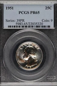 1951 Proof Washington Quarter PCGS PR65 *DoubleJCoins* 2100-02 - Picture 1 of 2