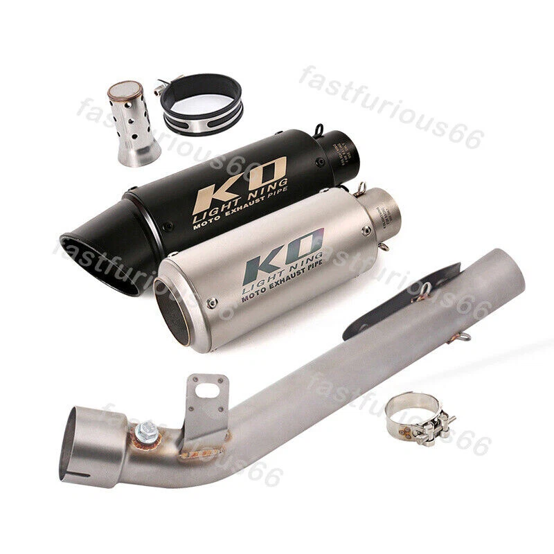 Puntas de escape de 51 mm tubo de enlace medio para silenciadores silenciadores Suzuki GSXR 1000 2007 2008 Foto 1 de 4