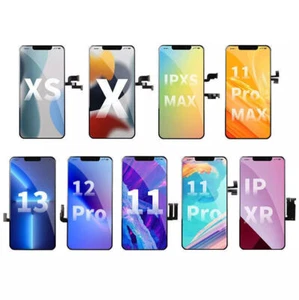 LCD Replacement 3D Touch Screen Digitizer Parts For iPhone X XR XS 11 12 Pro Max - Picture 1 of 8