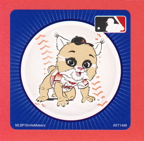 15 Arizona Diamondbacks Mascot - Large Stickers - Major League Baseball Cover