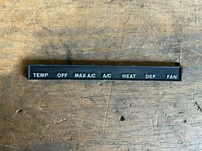 Dodge Charger 1968 aire acondicionado aire acondicionado tablero control controlador placa de etiqueta  Foto 1 de 4