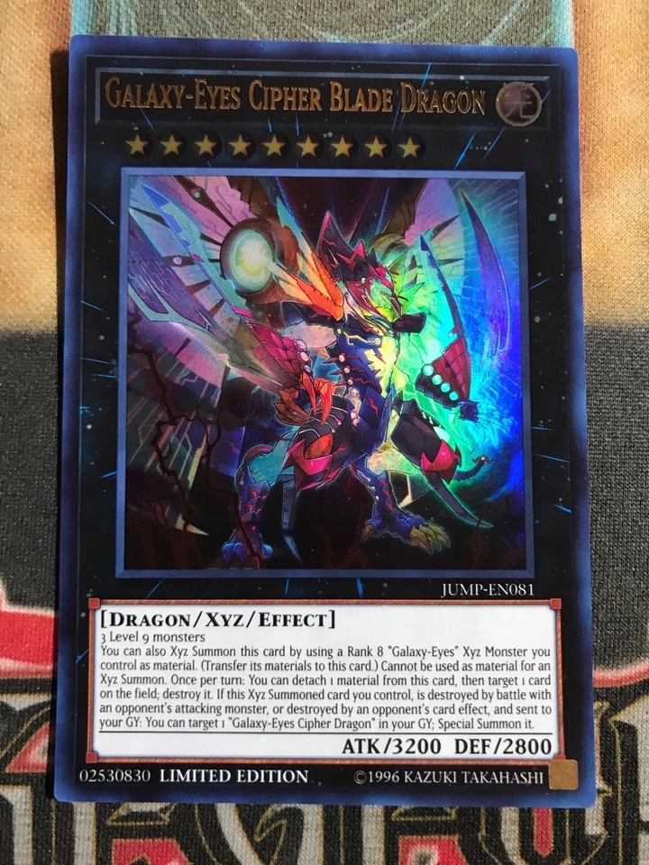 Yugioh Galaxy-Eyes Cipher Blade Dragon JUMP-EN081 Ultra Rare   - Image 1 of 1
