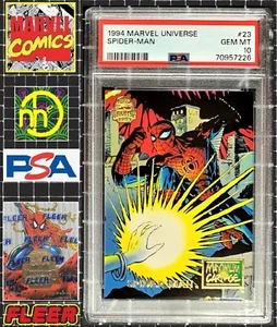1994 Marvel Universe - #23 Spider-Man - PSA 10 GEM MINT - Picture 1 of 4