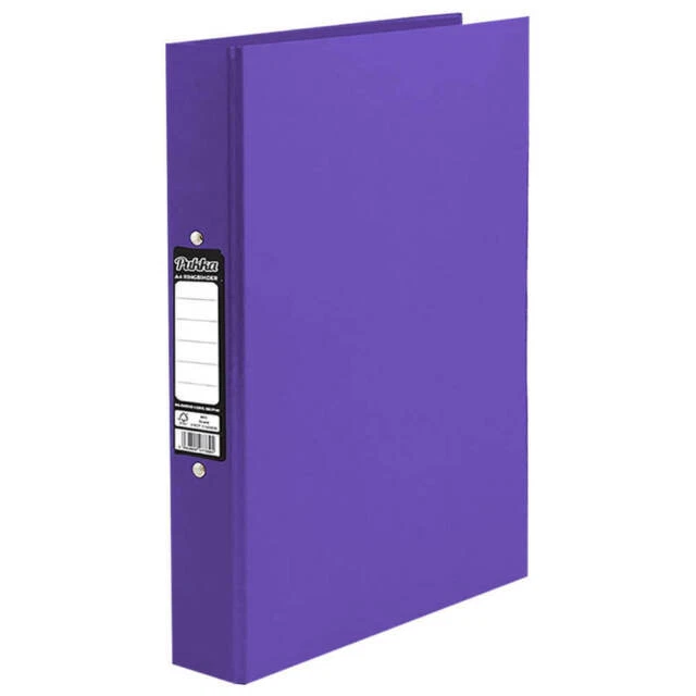 Pukka A4 Ring Binder File - Purple