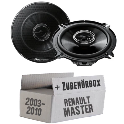 JUST SOUND BEST CHOICE FOR CARAUDIO Renault Master 2 Front - PIONEER Altavoces Coche Cajas Coche Puerta Delantera Kit de montaje