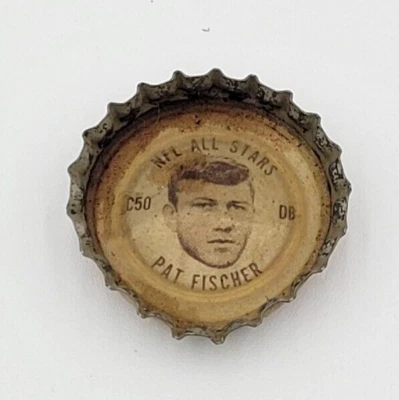 1960-е Coca Cola Pat Fischer C50 NFL All-Stars бутылка крышка Coke St Louis Cardinals - Изображение 1 из 2