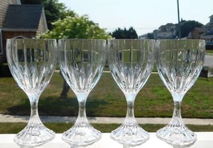 4 MIKASA PARK LANE 6 3/4" WATER GLASSES GOBLETS - Picture 1 of 1