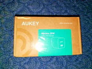 AUKEY Minima 20W USB-C Charger for iPhone and Android Black - Picture 1 of 2