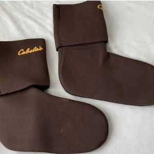Cabela's 3mm Neoprene Wading Slip-On Skins Brown Fish Streams Water Size S - Picture 1 of 4