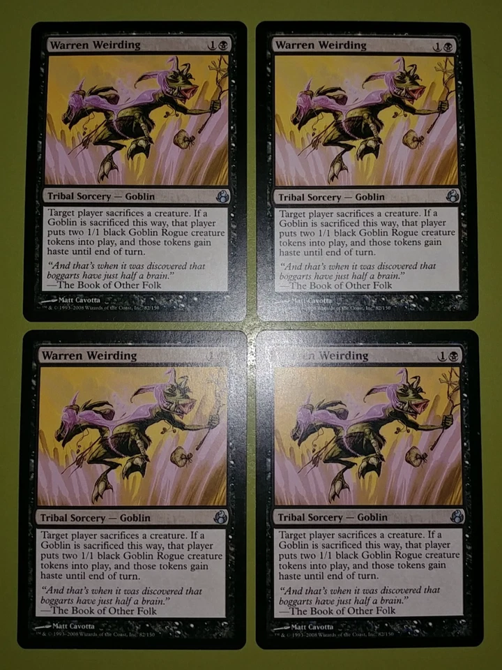 Warren Weirding x4 Morningtide 4x Playset Magic the Gathering MTG - Image 1 of 1