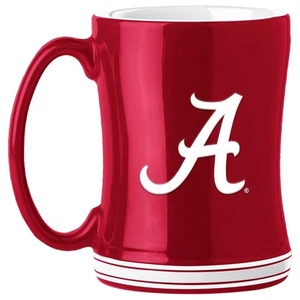 Alabama Crimson Tide 14oz Ceramic Relief Mug Officially Licensed Team Colors - Picture 1 of 8
