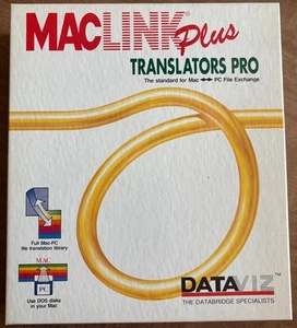 Maclink Plus Translators Pro on 3.5" disks with box and manual for Macintosh - Afbeelding 1 van 11