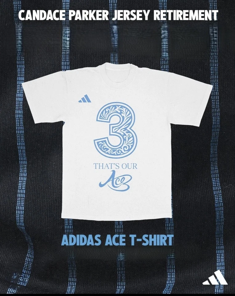Never Worn Chicago Sky Candace Parker Adidas Ace 3 Shirt From 8/25/2025 Game: XL - Image 1 of 1