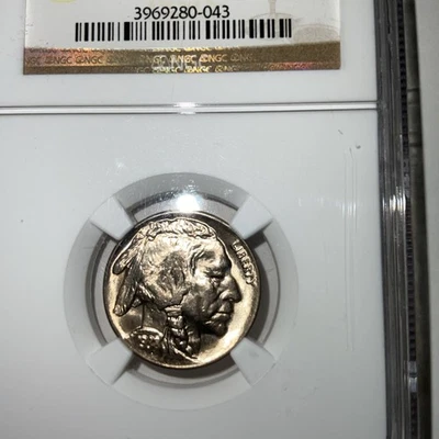 NGC  1938 D/D  BUFFALO Nickel 5C  ms66 - Image 1 of 4