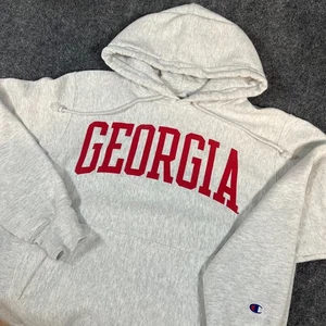 Georgia Bulldogs X Champion Reverse Weave Hooded Sweatshirt | LS | Grau | Größe S - Bild 1 von 13