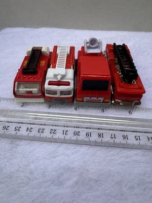 Toy Fire Truck Lot - 1 08’ Hot Wheels 1 Pull Back, 2 Unbranded - Image 1 of 3